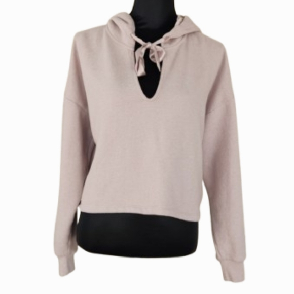 Victoria's Secret Blush Fleece Crop Hoodie (XS) - Picture 1 of 14